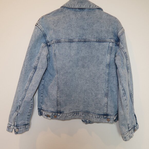 Oak + Fort Acid Wash Jean Jacket XS - Picture 2 of 8